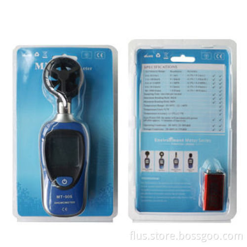 Anemometer with air velocity, measuring range of 0.4 to 30m/s